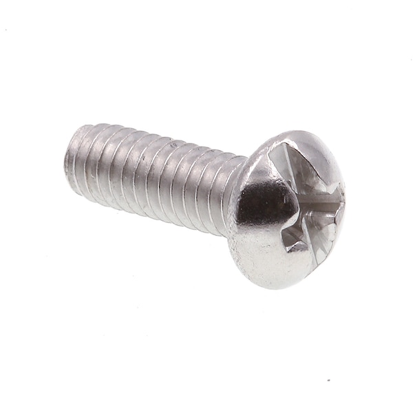Prime-Line Machine Screw, Round, Phil/Sltd Comb Drive No. 8-32 X 1/2in 18-8 Stainless Steel 100PK 9003512 - main